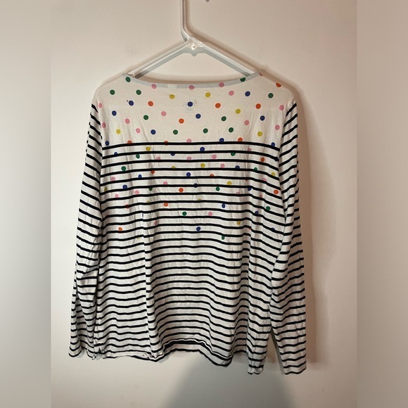 Cute Mini Boden long sleeve cotton tee shirt. Stripes and Polka dot‎ - Picture 5 of 6